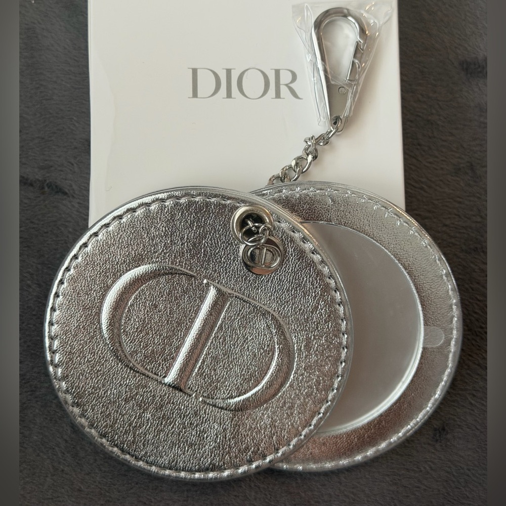 🚨SOLD🚨 Dior Metallic Silver Bag Charm Mirror